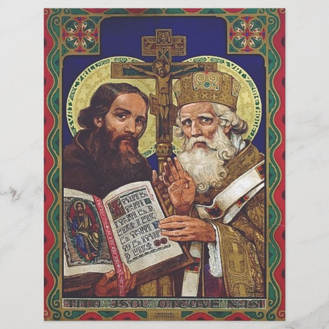 Heilige Kyril und Methodius Förderer Europas Flyer (Vorne)