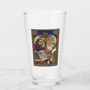Heilige Kyril und Methodius Förderer Europas Glas