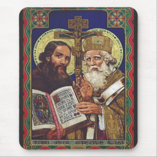 Heilige Kyril und Methodius Förderer Europas Mousepad
