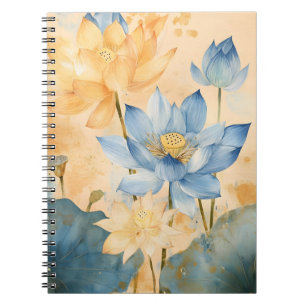 Heilige Lotus (Nelumbo nucifera), eine ikonische W Notizblock