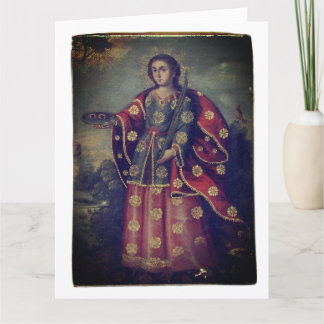 Heilige Lucia im Stil der Cusco-Schule Karte