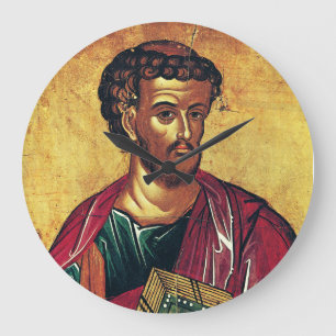 Heilige Luke, die evangelistisch-orthodoxe Ikone Große Wanduhr