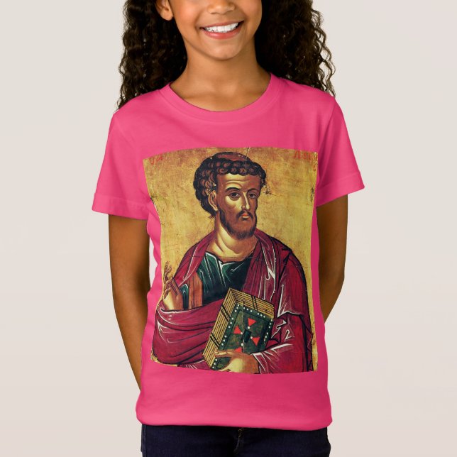 Heilige Luke, die evangelistisch-orthodoxe Ikone T-Shirt (Vorderseite)