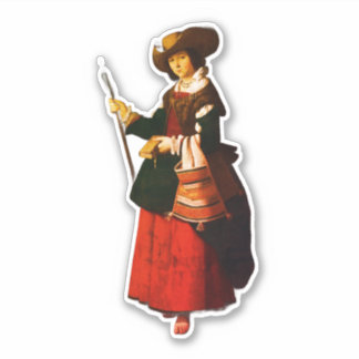 Heilige Margareta als Schäferin Aufkleber