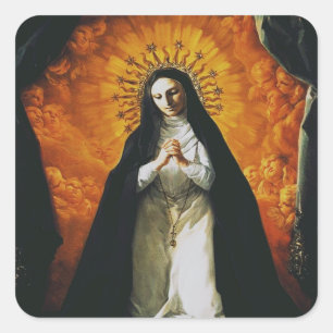 Heilige Margareta Maria Alacoque Quadratischer Aufkleber