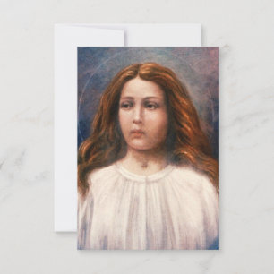 Heilige Maria Goretti Andachtsbildchen Dankeskarte