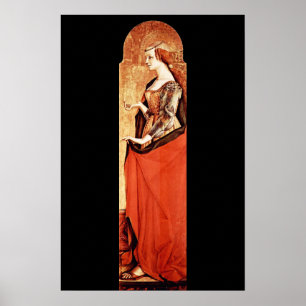 HEILIGE MARIA MAGDALENA 2 Gold,Rot ,Schwarz Poster