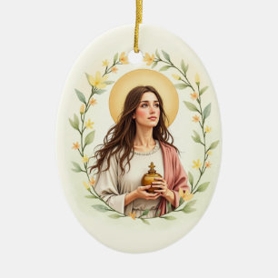 Heilige Maria Magdalena Gottes Frieden und Segen Keramik Ornament