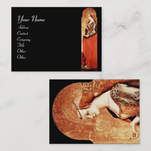 HEILIGE MARIA MAGDALENE, Gold, Rot, schwarz Visitenkarte