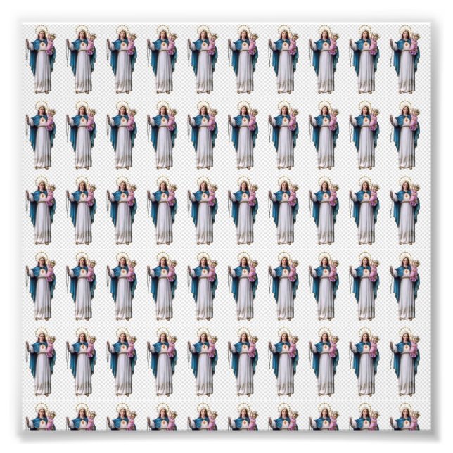 Heilige Maria, Mutter Jesu, Mutter Gottes, heilige Fotodruck (Vorne)