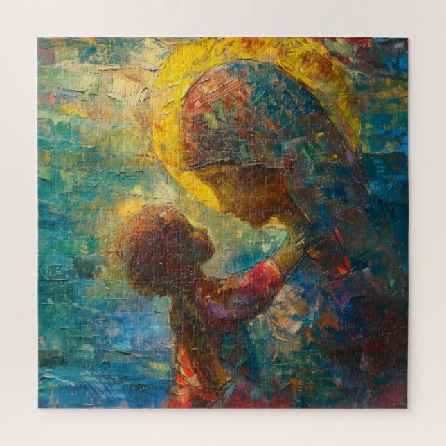 Heilige Maria und Jesus Expressionismus (Vertikal)