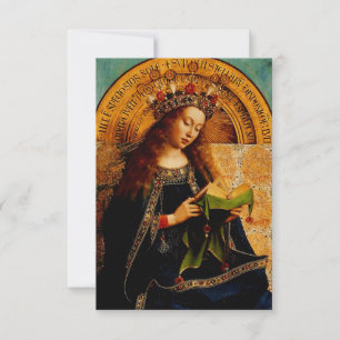 Heilige Maria von Gent Premium-Heiligenbildkarte Dankeskarte