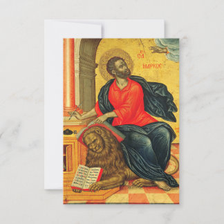 Heilige Mark der Evangelist Orthodoxe Ikone Heilig Dankeskarte