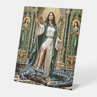 Heilige Martha die Herrscherin Sockelschild