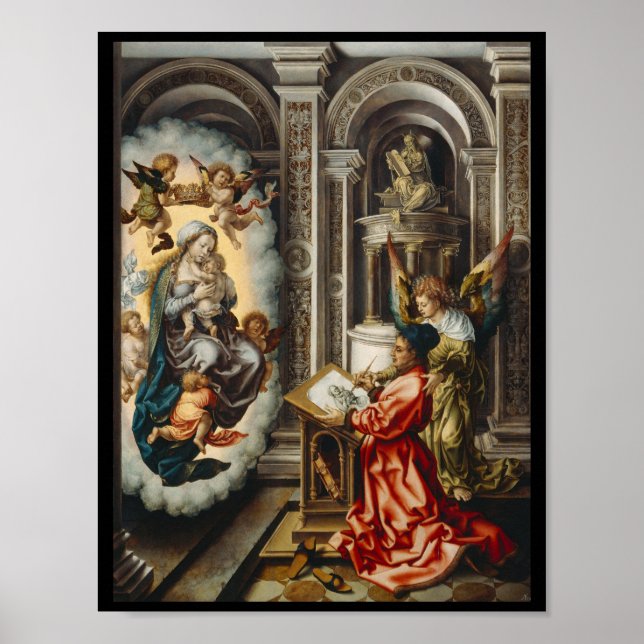 Heilige mit Mary und Baby Jesus Poster (Vorne)