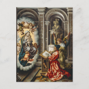 Heilige mit Mary und Baby Jesus Postkarte