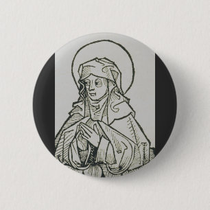 Heilige Monica, Mutter von Augustinus von Hippo Button