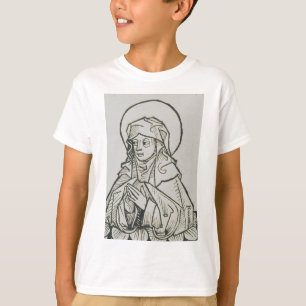 Heilige Monika mittelalterliche minimalistische Li T-Shirt
