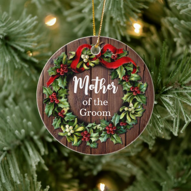 Heilige Mutter der Groom Gewohnten Hochzeit Keramik Ornament (Baum)