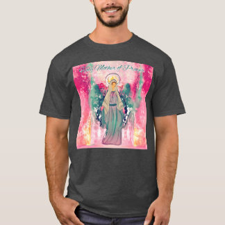 Heilige Mutter des Gebet Retro T-Shirt