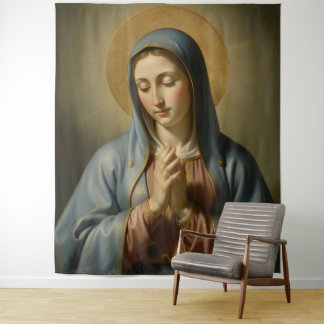 Heilige Mutter Gottes – Göttliche Liebe & Schutz´2 Wandteppich