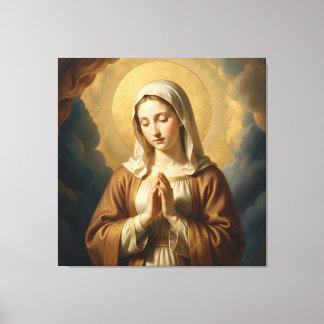 Heilige Mutter Gottes – Göttliche Liebe & Schutz´3 Leinwanddruck