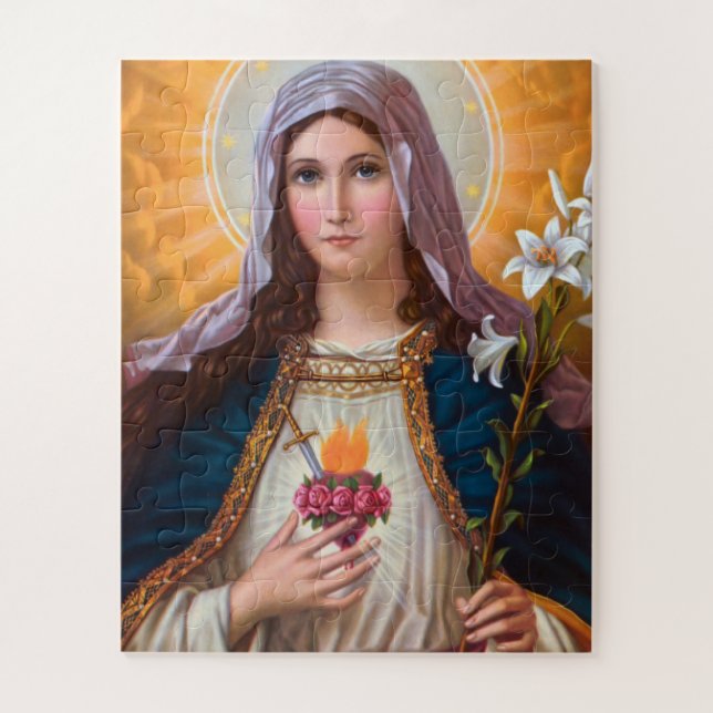 Heilige Mutter Maria Unbeflecktes Herz, St. Maria, (Vertikal)