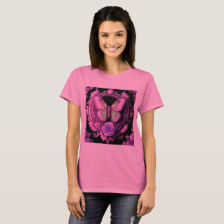 heilige mystische Schmetterling spirituelle Rose B T-Shirt