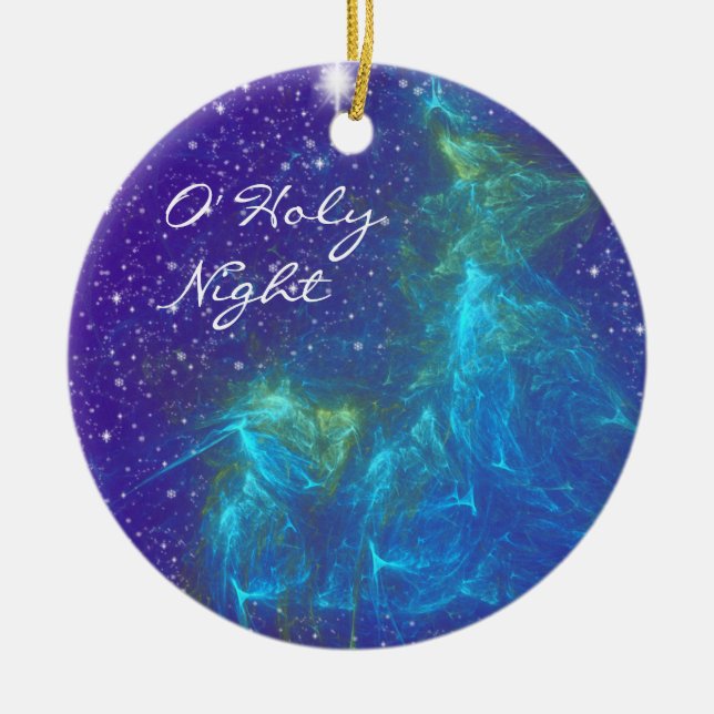 HEILIGE NACHT O' KERAMIK ORNAMENT (Vorne)