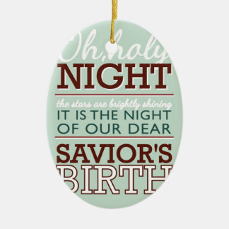 Heilige Nacht OH-! Keramik Ornament