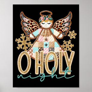 Heilige Nacht Patchwork Engel Christlich Jesus Chr Poster