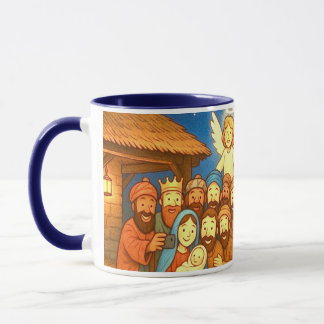 Heilige Nacht Selfie Weihnachten 11 oz Kaffeetasse