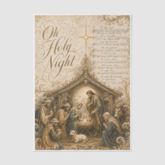 Heilige Nacht Weihnachtsdecoupage Papier