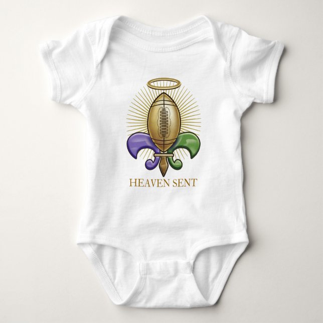Heilige NOLA-Trophäe (P) Baby Strampler (Vorderseite)