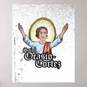 Heilige Ocasio-Cortez Poster
