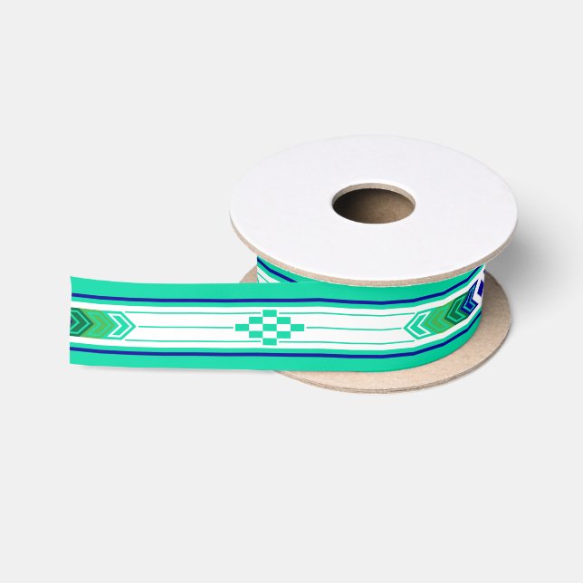 Heilige Orte (Aqua) Satinband (Spule)