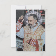 Heilige Padre Pio Gebetskarte