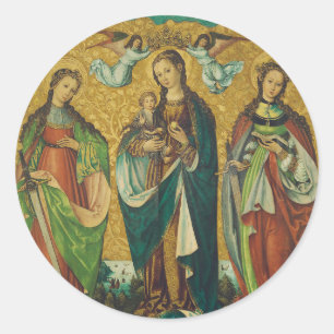 Heilige Perpetua und Felicitas Runder Aufkleber