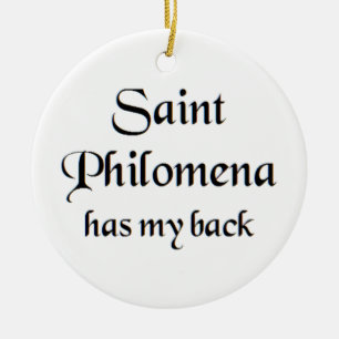 heilige Philomena Keramik Ornament
