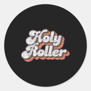 Heilige Roller Disco-Outfit 70er Jahre Kostüm für Runder Aufkleber