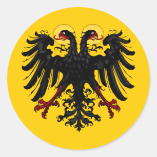 Heilige römisches Reich-Kaiserfahne Runder Aufkleber