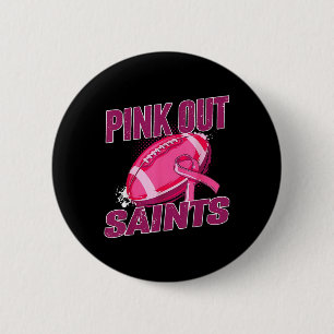 Heilige rosa Fußball bekämpfen Brustkrebs Button