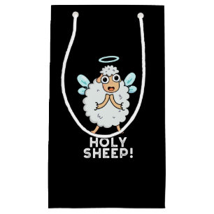 Heilige Schafe Funny Animal Pun Dark BG Kleine Geschenktüte