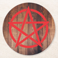 Heilige Schutzpagan Pentagram Untersetzer