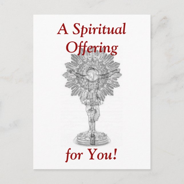 Heilige Stunde Postkarte (Vorderseite)