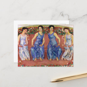 Heilige Stunde, Stunde von Ferdinand Hodler Postkarte