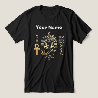 Heilige Symbole Ägyptens Ankh Eye of Horus T-Shirt Tri-Blend Shirt