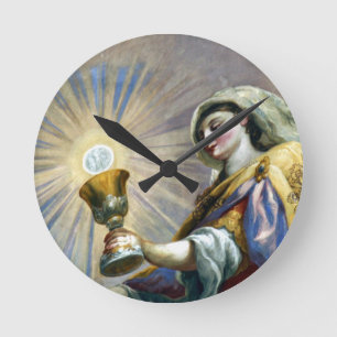 heilige Tasse Runde Wanduhr