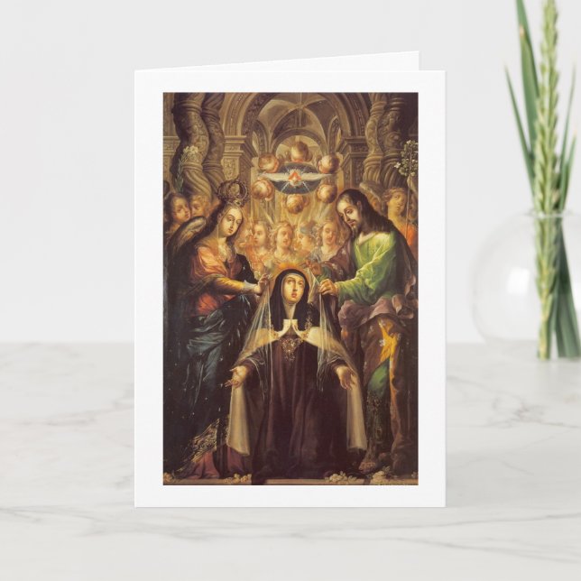 Heilige Teresa der Avila-Karte Karte (Vorderseite)