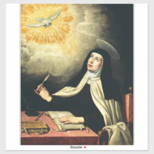 Heilige Teresa von Avila Mystikerin des Feuers Kun Aufkleber